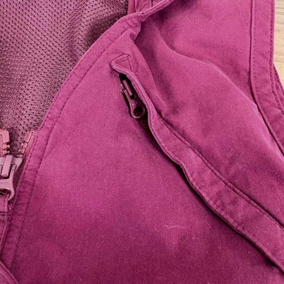Duluth Trading Co Women Vest Magenta Pink Zip Pockets Utility Hunt Fish Garden L - Picture 5 of 13